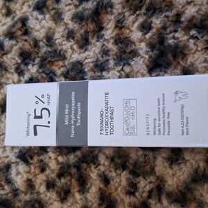 Whitening 7.5% nHAP Mild Mint Nano-Hydroxyapetite Toothpaste 4.23oz
